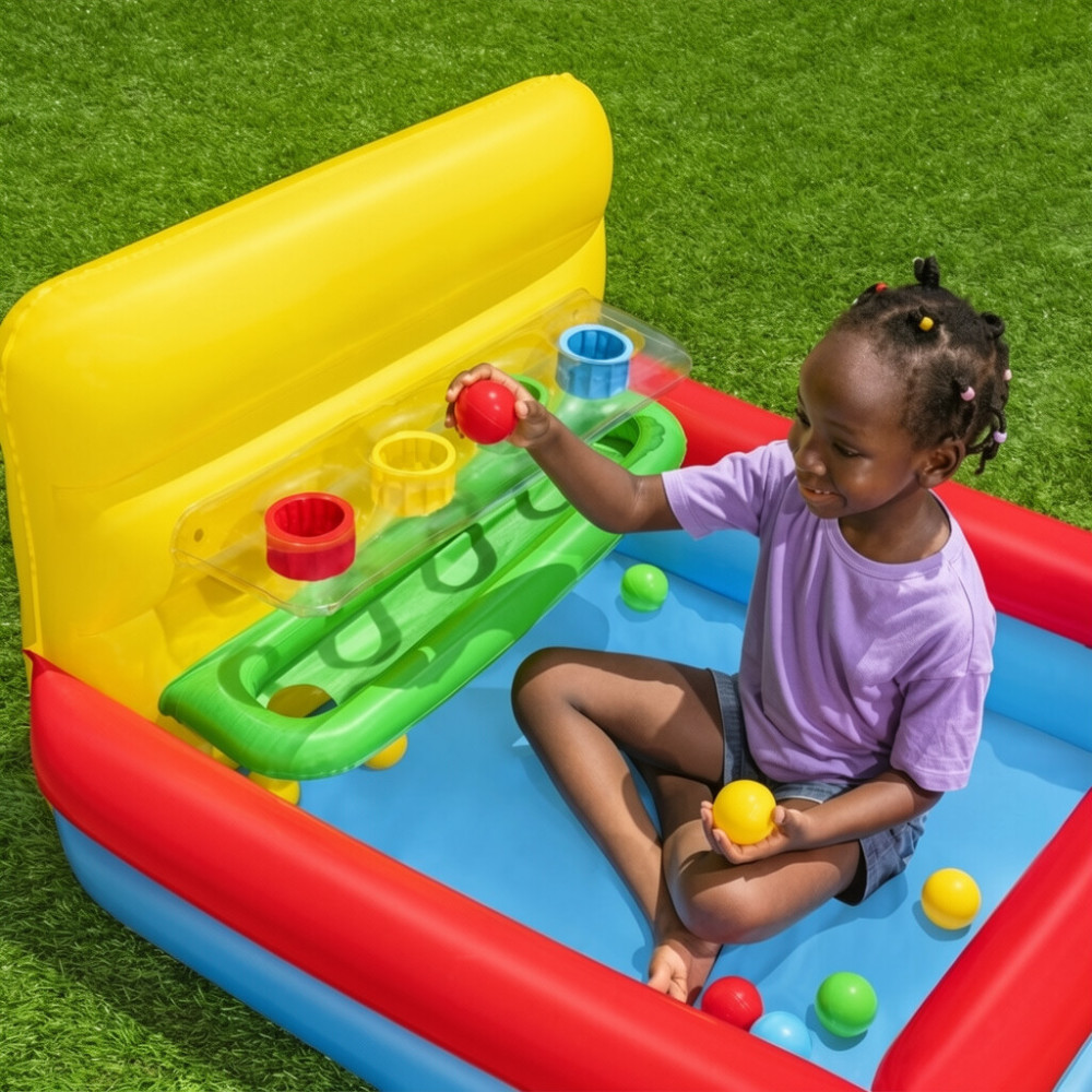 Надувной игровой центр Bestway Sort’n Play 104×94×61 см с 15 мячиками, от 2 лет