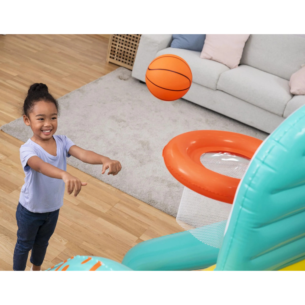 Надувной игровой центр Bestway Volltreffer 127×109×178 см с мячами и насосом, от 5 лет