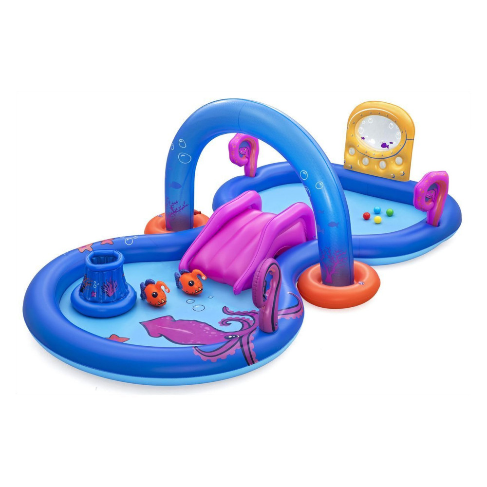 Надувной игровой центр Bestway Sea Odyssey 330×188×117 см, 276 л, с горкой и фонтаном, от 2 лет