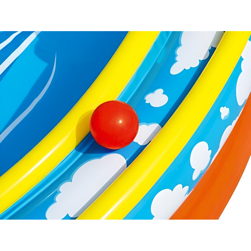 Надувной игровой центр Bestway Lava Lagoon 265×265×104 см, 208 л, с горкой и бассейном, от 2 лет