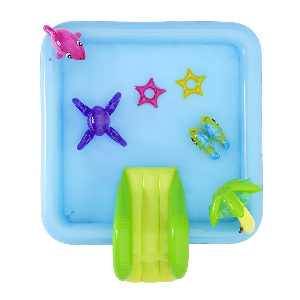 Игровой центр Bestway «Фантастический аквариум» 239×206×86 см, 308 л, с горкой и брызгалкой, от 2 лет