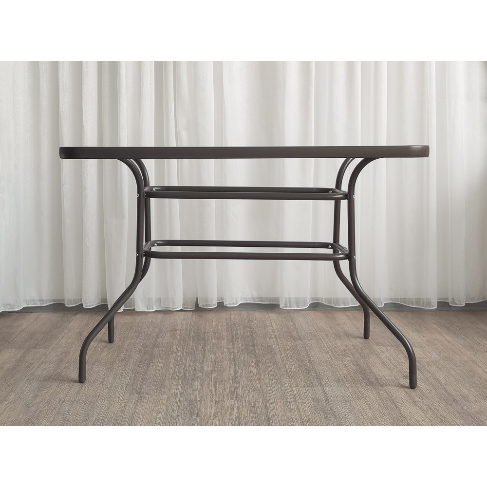 Мебель уличная стол стеклянный 110x60x71 см стул 4 шт 45x57x83 см до 120 кг Grower