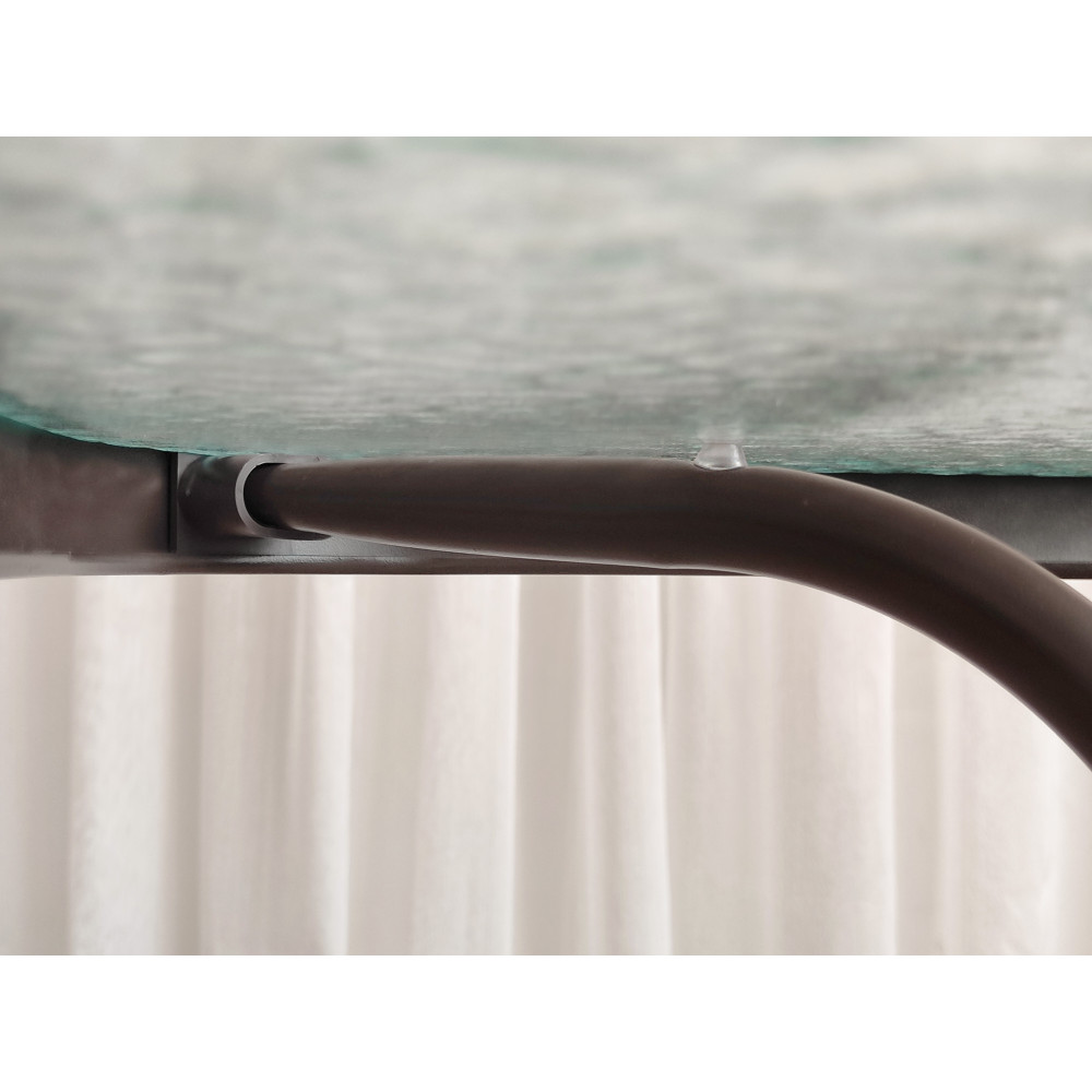Мебель уличная стол стеклянный 110x60x71 см стул 4 шт 45x57x83 см до 120 кг Grower