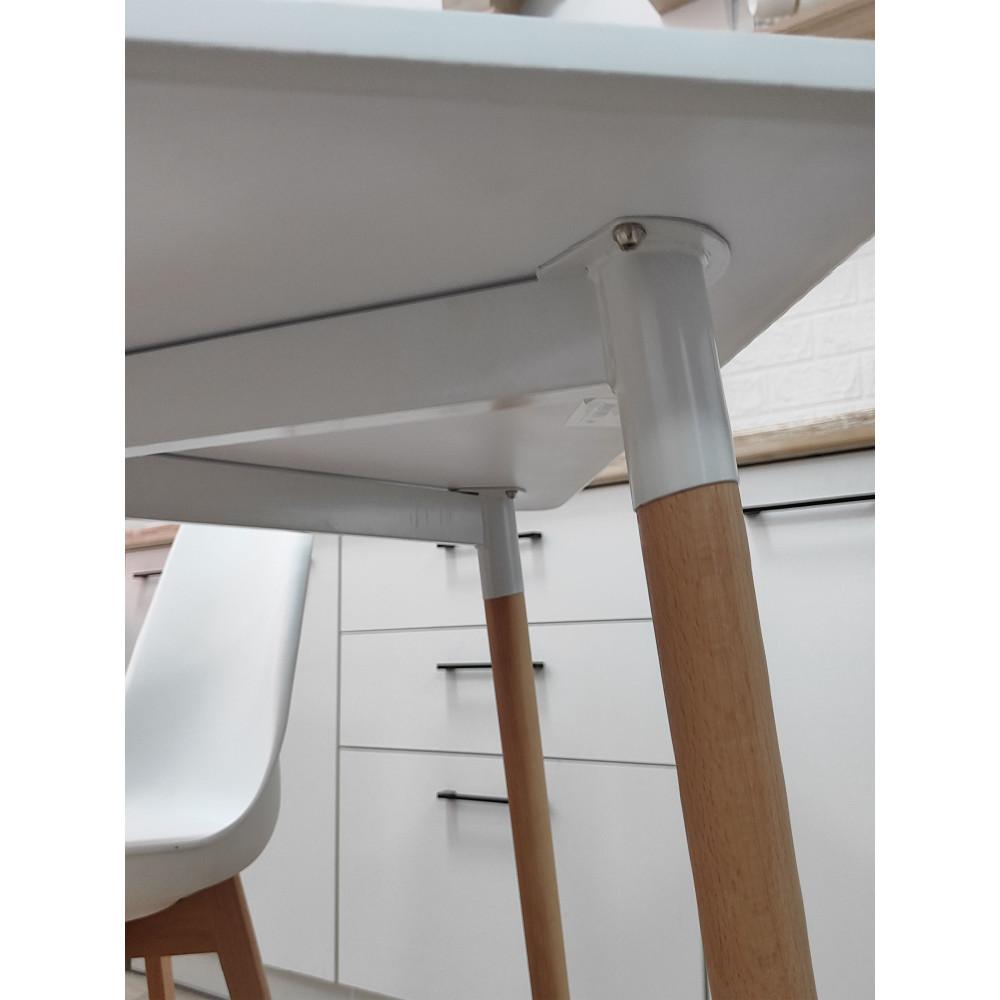 Стол ЛДСП кухонный 120x80x74.5 см белый Baizheng