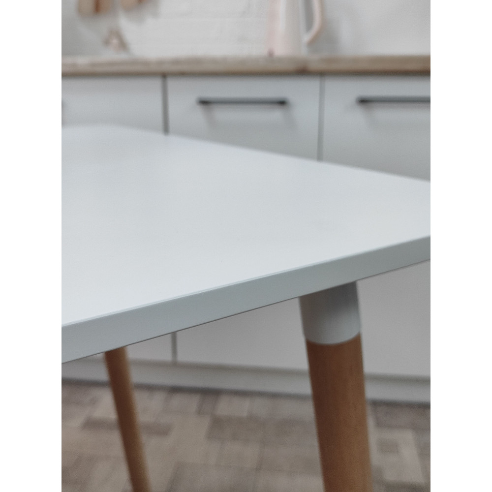 Стол ЛДСП кухонный 120x80x74.5 см белый Baizheng