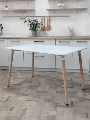 Стол ЛДСП кухонный 120x80x74.5 см белый Baizheng Стол ЛДСП кухонный 120x80x74.5 см белый Baizheng