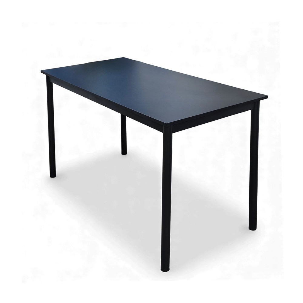 Стол ЛДСП кухонный 120x60x75 см черный ножки металл черный DT-126H 2 кор Baizheng