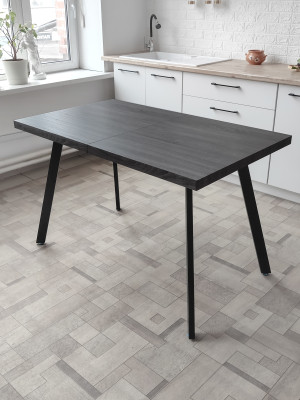 Стол кухонный раздвижной МДФ 120x160x70x75 см ножки металл BZ-DT1-6 серый Baizheng Стол кухонный раздвижной МДФ 120x160x70x75 см ножки металл BZ-DT1-6 серый Baizheng