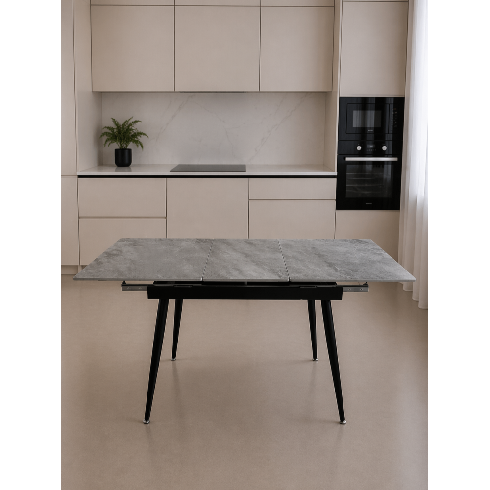 Стол керамогранит кухонный 120x160x80x75 см раздвижной металл BZ-DT3Y 2 кор Baizheng