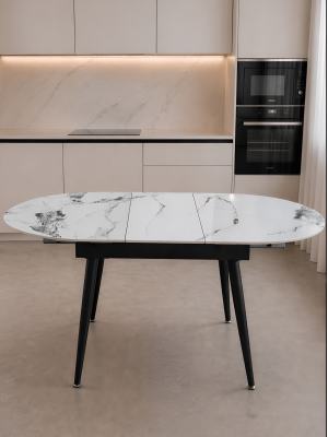 Стол керамогранит кухонный 110x140x75x76 см раздвижной металл BZ-DT4BD 2 кор Baizheng Стол керамогранит кухонный 110x140x75x76 см раздвижной металл BZ-DT4BD 2 кор Baizheng