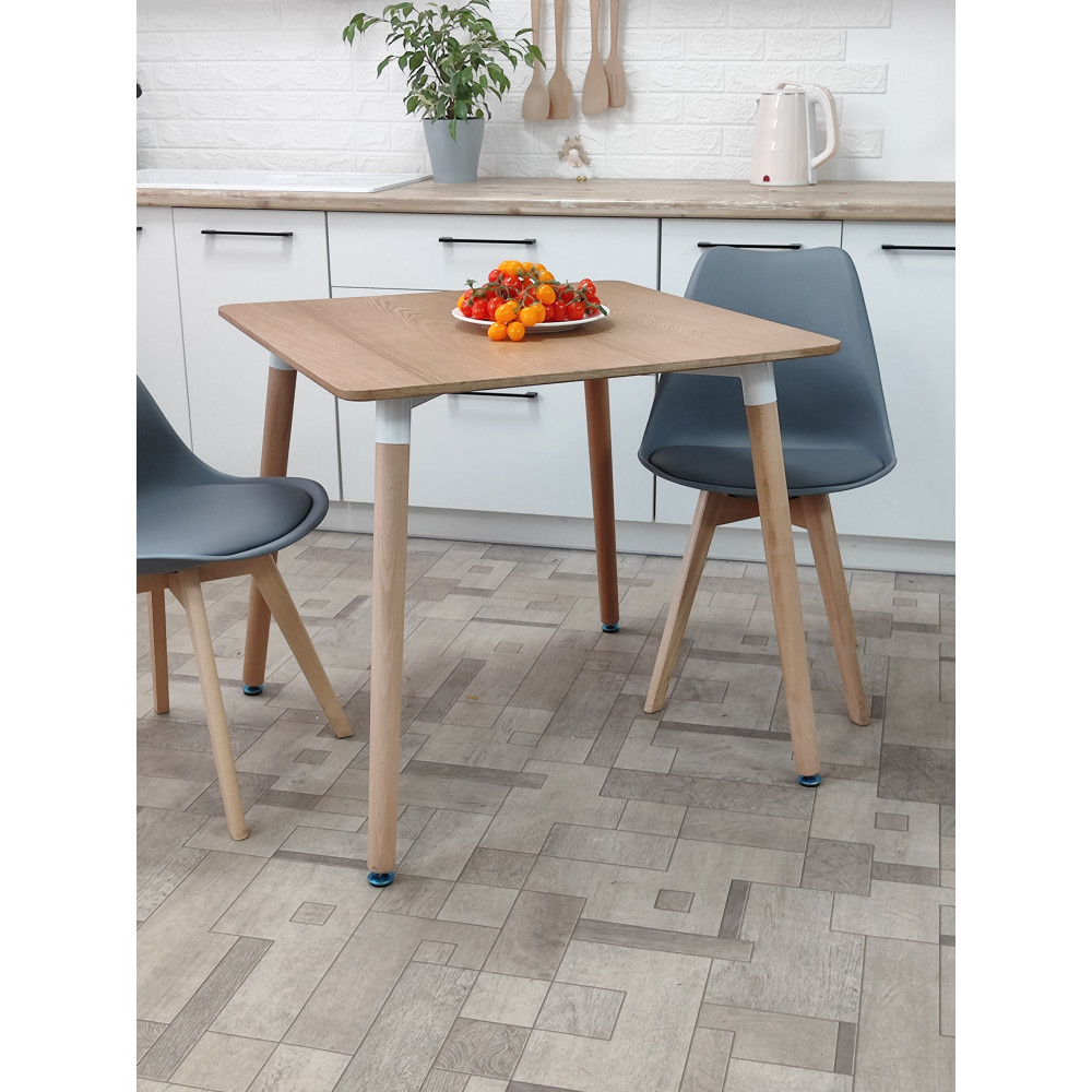 Стол ЛДСП кухонный 80x80x74 см дерево Baizheng