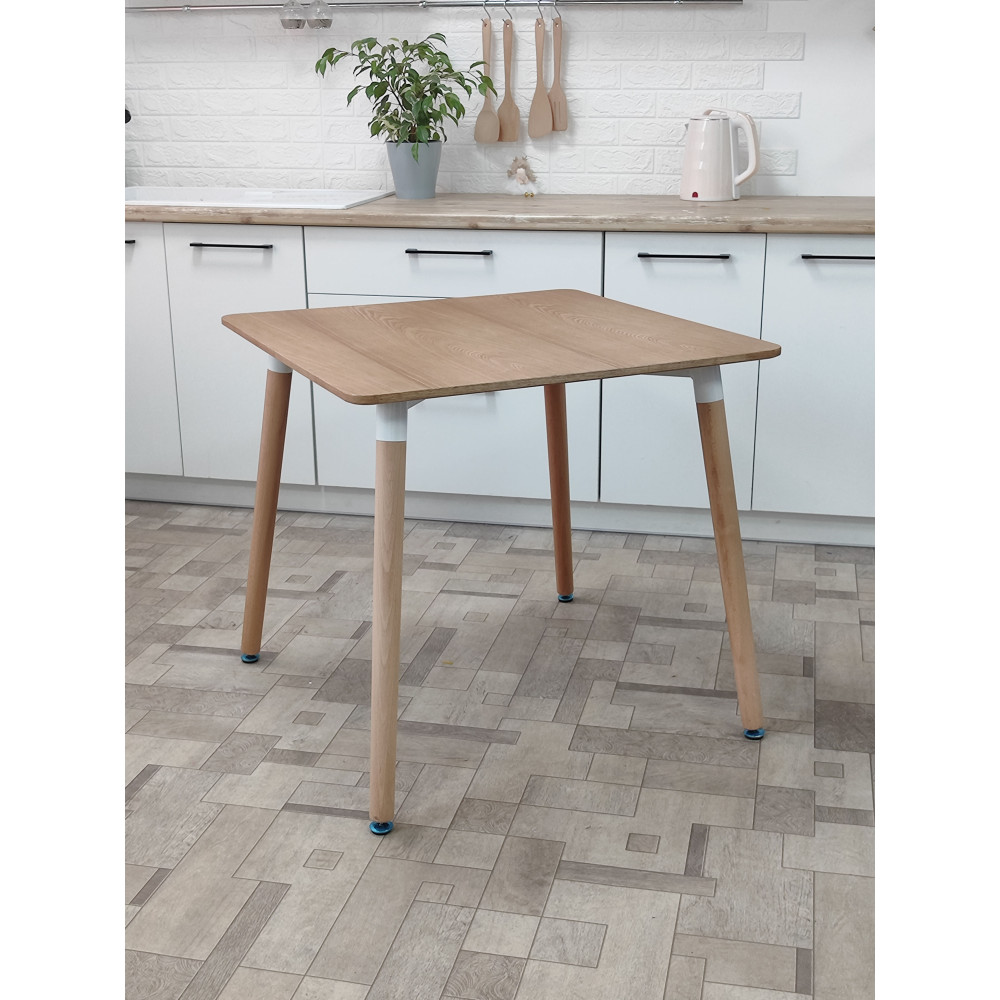 Стол ЛДСП кухонный 80x80x74 см дерево Baizheng