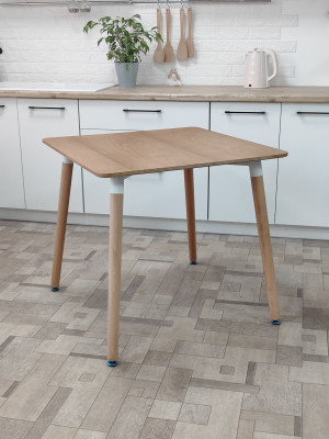 Стол ЛДСП кухонный 80x80x74 см дерево Baizheng