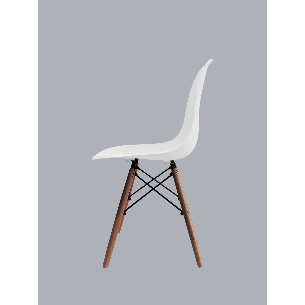 Стул Eames из полипропилена 43×46×84 см, белый, до 100 кг