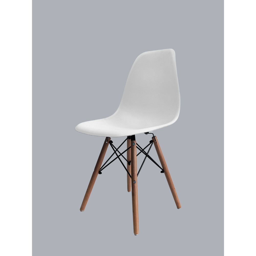 Стул Eames из полипропилена 43×46×84 см, белый, до 100 кг