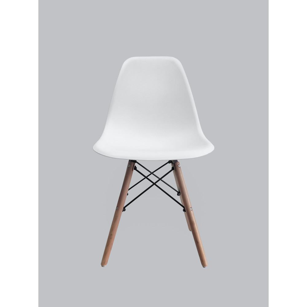 Стул Eames из полипропилена 43×46×84 см, белый, до 100 кг