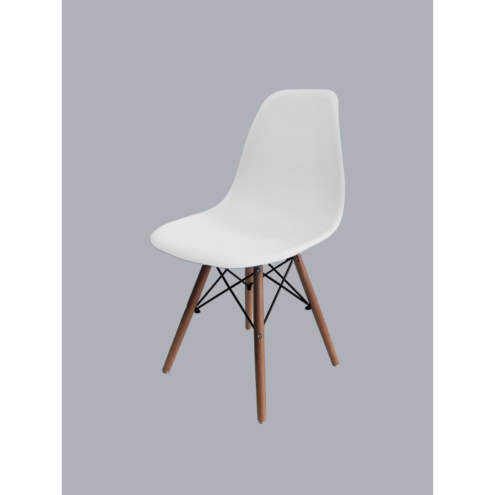 Стул Eames из полипропилена 43×46×84 см, белый, до 100 кг