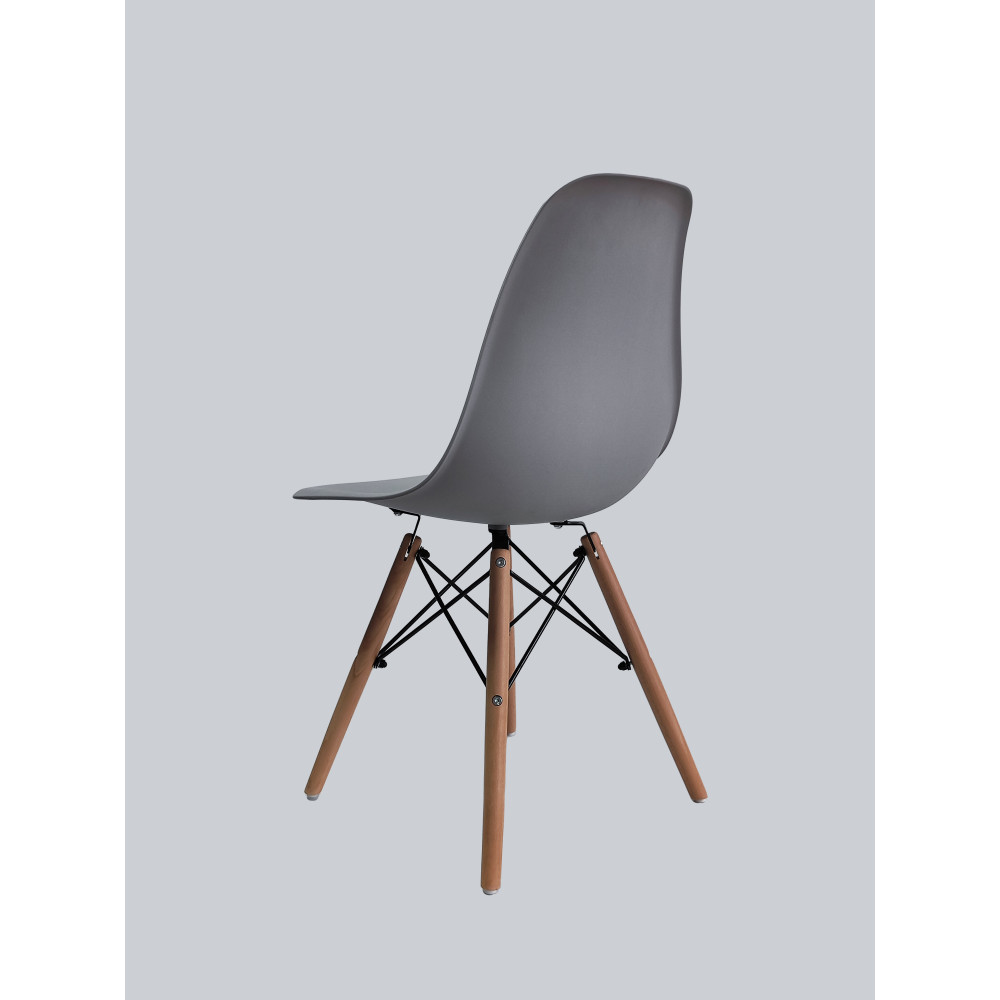 Стул Eames из полипропилена 43×46×84 см, серый, до 100 кг