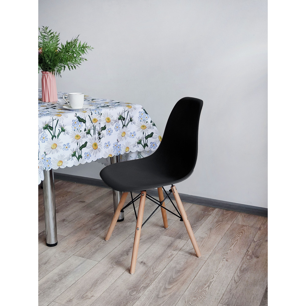 Стул Eames из полипропилена 43×46×84 см, черный, до 100 кг