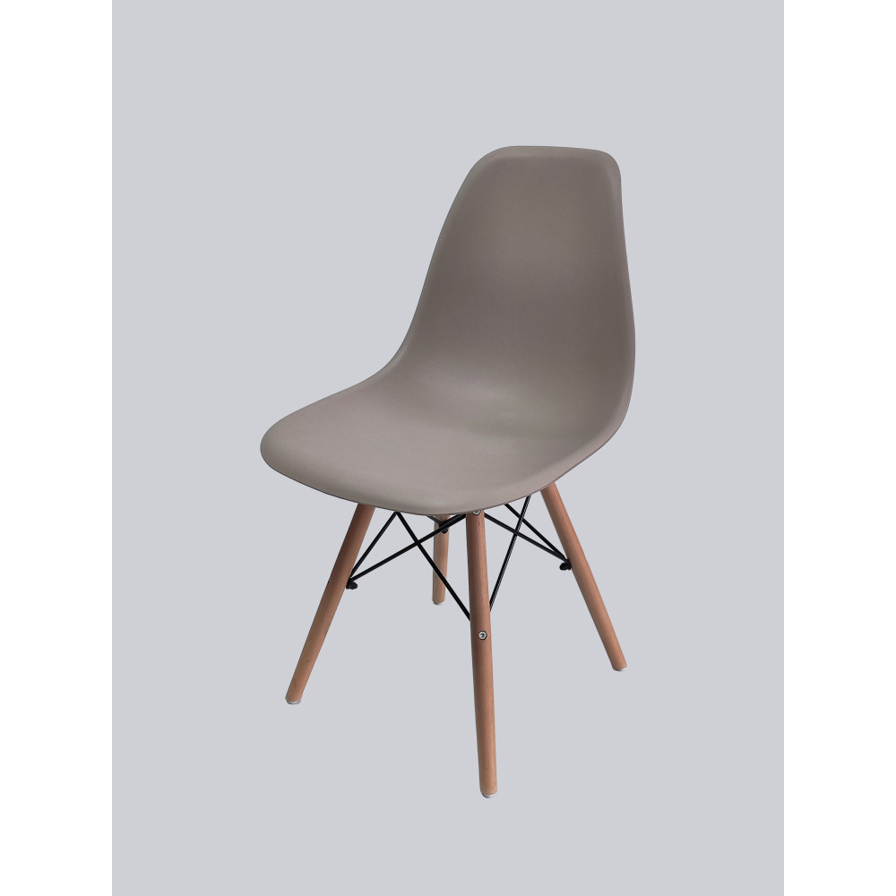 Стул Eames из полипропилена 46×54×81 см, бежевый, до 100 кг
