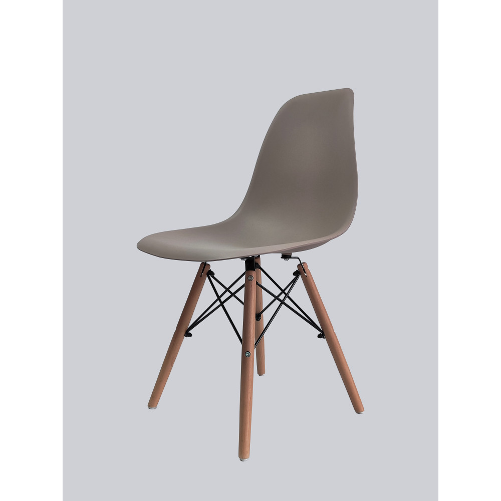 Стул Eames из полипропилена 46×54×81 см, бежевый, до 100 кг
