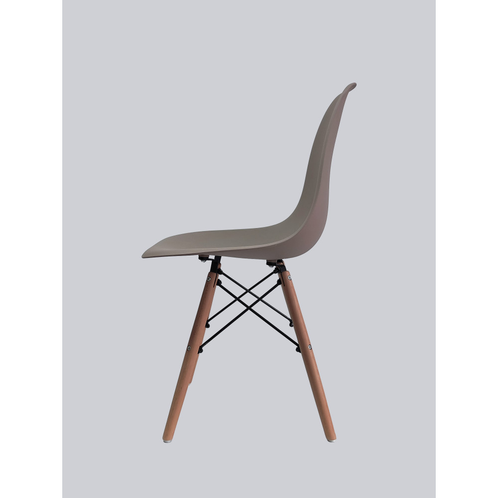 Стул Eames из полипропилена 46×54×81 см, бежевый, до 100 кг