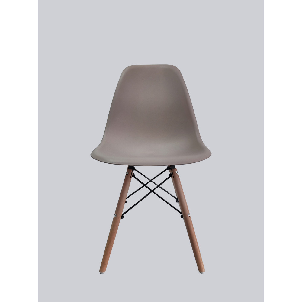 Стул Eames из полипропилена 46×54×81 см, бежевый, до 100 кг
