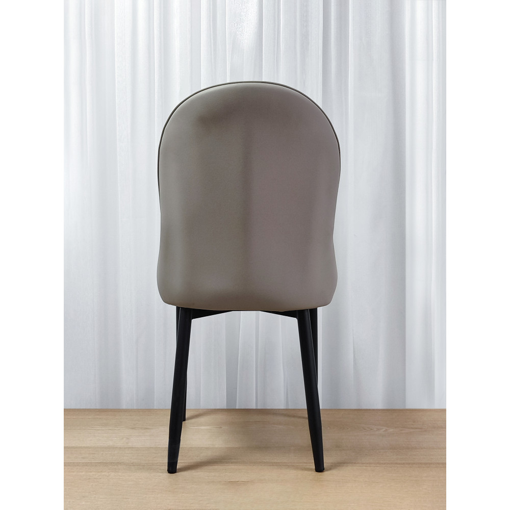Стул металлический Baizheng 89×46×45 см, искусственная кожа, светло-серый, до 150 кг