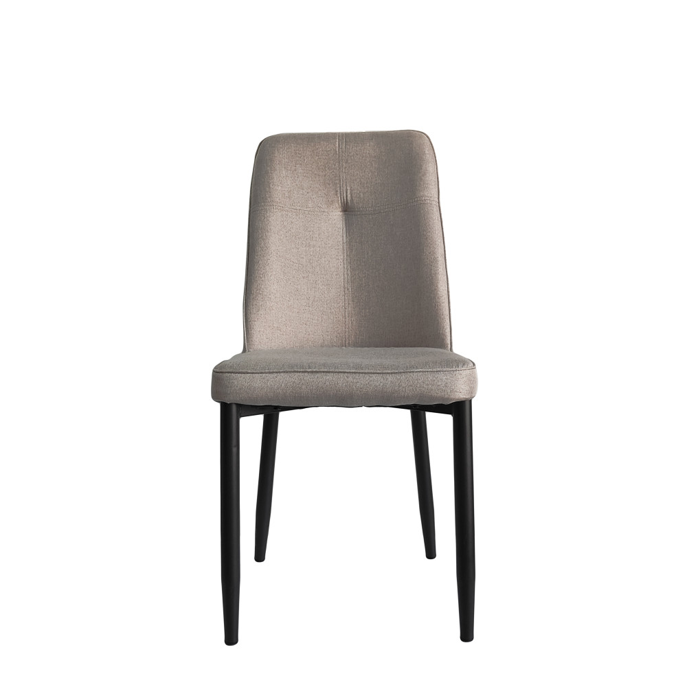 Стул металлический Baizheng 87×53×45 см, текстиль, светло-серый, до 150 кг