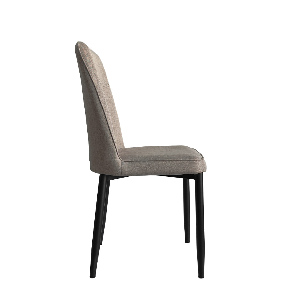 Стул металлический Baizheng 87×53×45 см, текстиль, светло-серый, до 150 кг