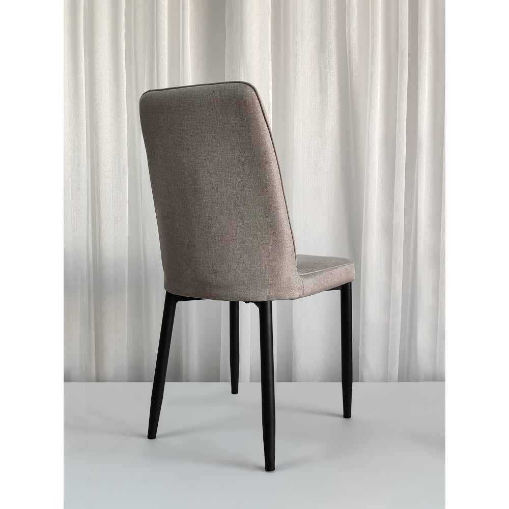 Стул металлический Baizheng 87×53×45 см, текстиль, светло-серый, до 150 кг