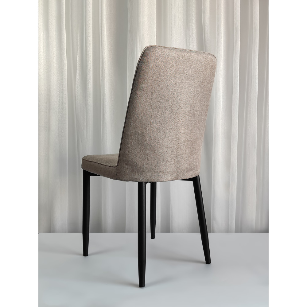 Стул металлический Baizheng 87×53×45 см, текстиль, светло-серый, до 150 кг