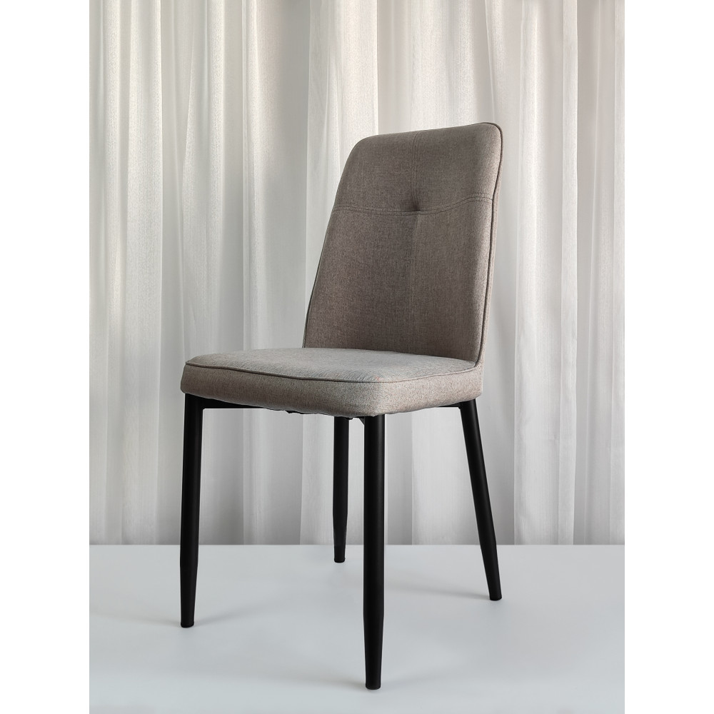 Стул металлический Baizheng 87×53×45 см, текстиль, светло-серый, до 150 кг