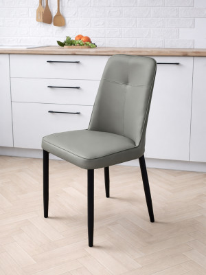 Стул металлический Baizheng 87×53×45 см, искусственная кожа, серый, до 150 кг Стул металлический Baizheng 87×53×45 см, искусственная кожа, серый, до 150 кг