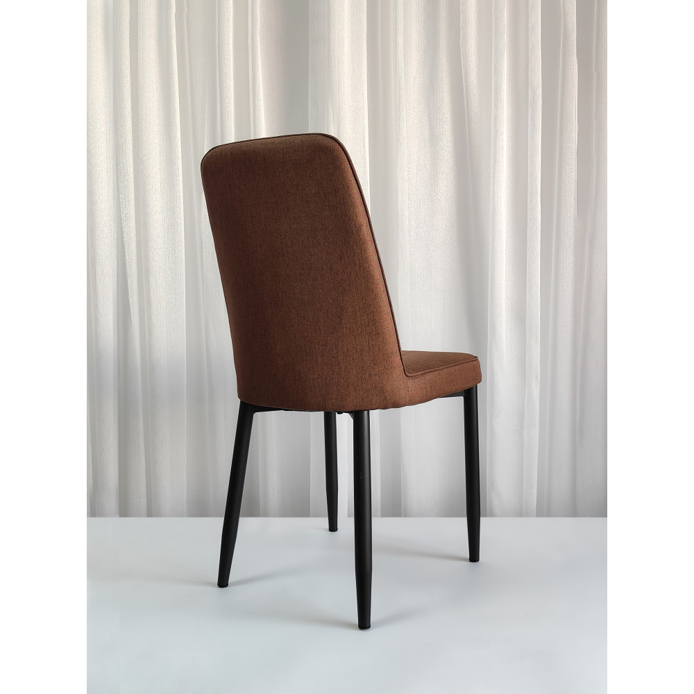 Стул металлический Baizheng 87×53×45 см, текстиль, коричневый, до 150 кг