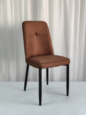 Стул металлический Baizheng 87×53×45 см, текстиль, коричневый, до 150 кг Стул металлический Baizheng 87×53×45 см, текстиль, коричневый, до 150 кг