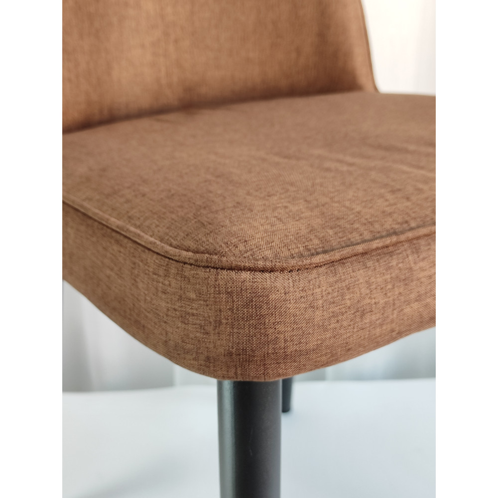 Стул металлический Baizheng 87×53×45 см, текстиль, коричневый, до 150 кг