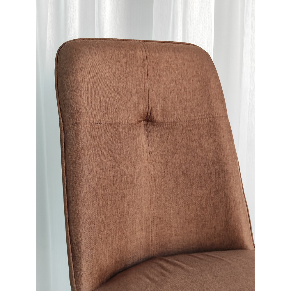 Стул металлический Baizheng 87×53×45 см, текстиль, коричневый, до 150 кг