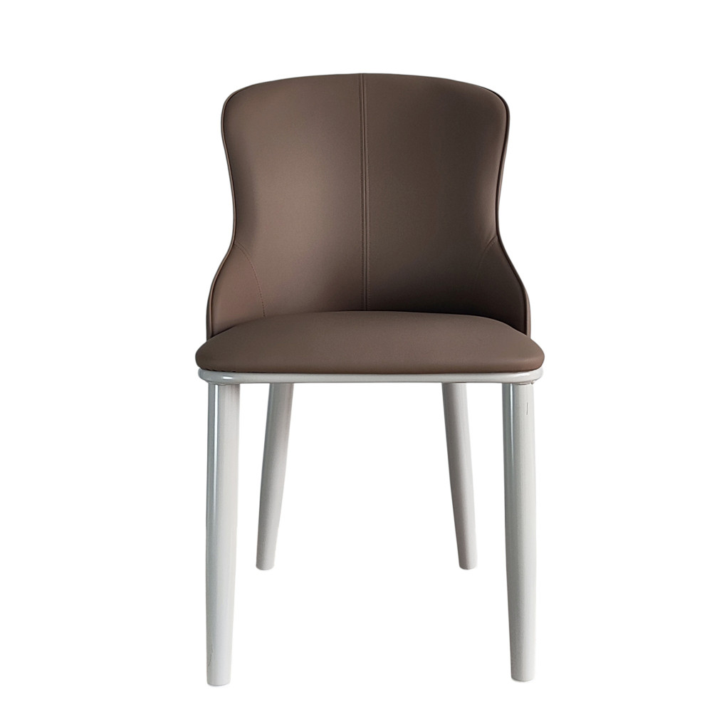 Стул металлический Baizheng 87×47×46 см, искусственная кожа, коричневый, до 150 кг