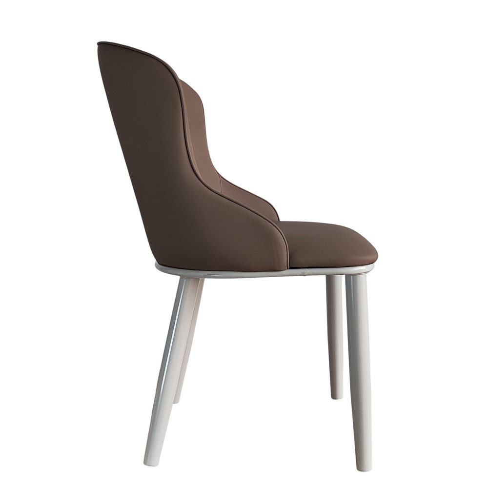 Стул металлический Baizheng 87×47×46 см, искусственная кожа, коричневый, до 150 кг