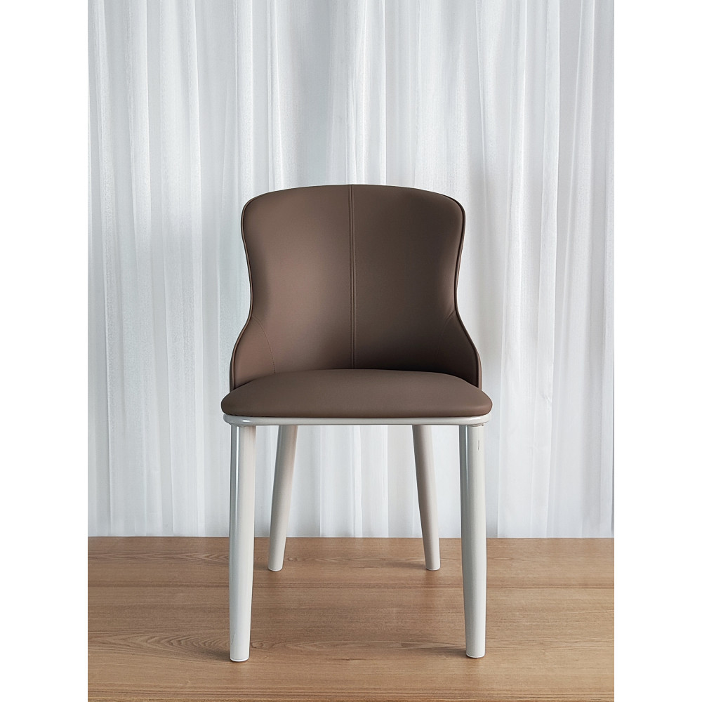 Стул металлический Baizheng 87×47×46 см, искусственная кожа, коричневый, до 150 кг
