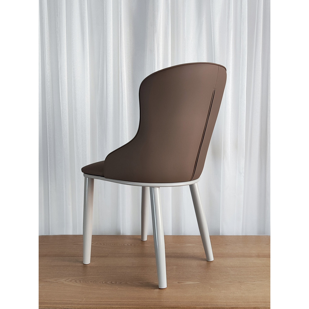 Стул металлический Baizheng 87×47×46 см, искусственная кожа, коричневый, до 150 кг