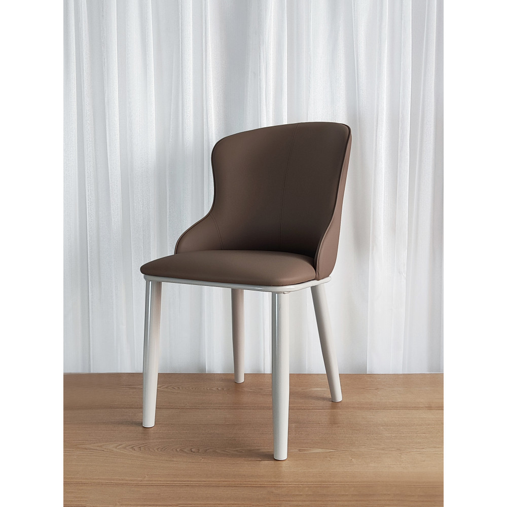 Стул металлический Baizheng 87×47×46 см, искусственная кожа, коричневый, до 150 кг