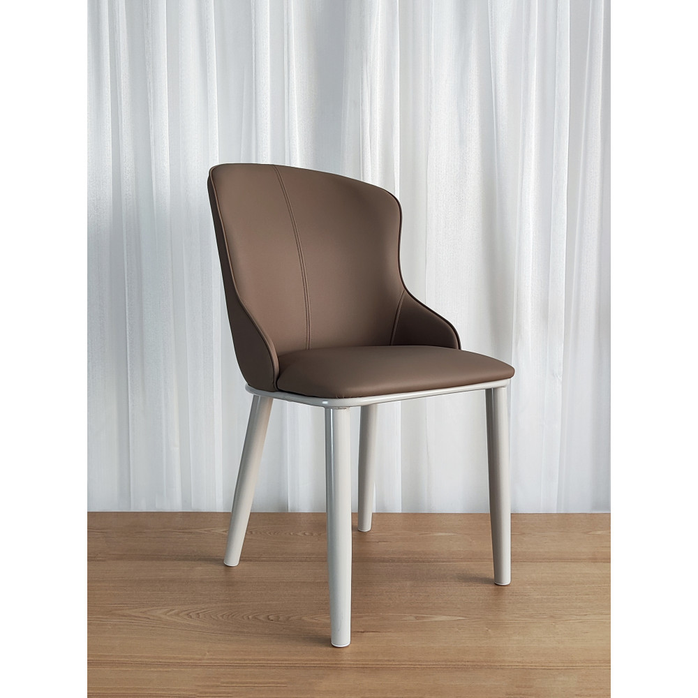 Стул металлический Baizheng 87×47×46 см, искусственная кожа, коричневый, до 150 кг
