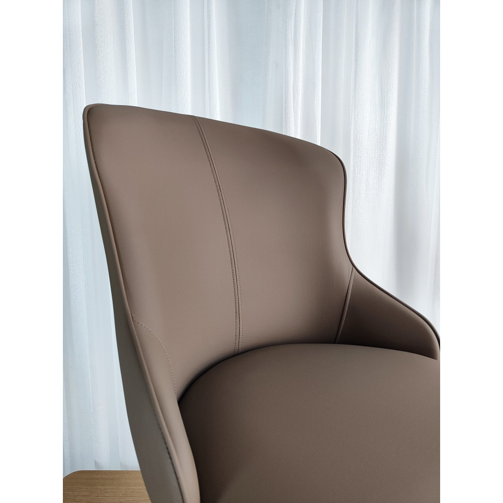 Стул металлический Baizheng 87×47×46 см, искусственная кожа, коричневый, до 150 кг