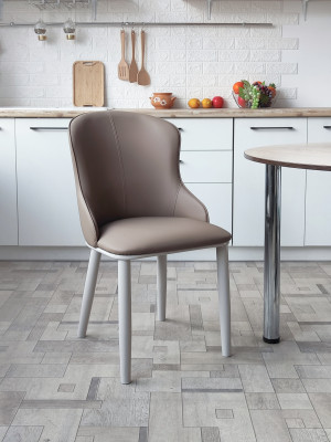 Стул металлический Baizheng 87×47×46 см, искусственная кожа, коричневый, до 150 кг Стул металлический Baizheng 87×47×46 см, искусственная кожа, коричневый, до 150 кг