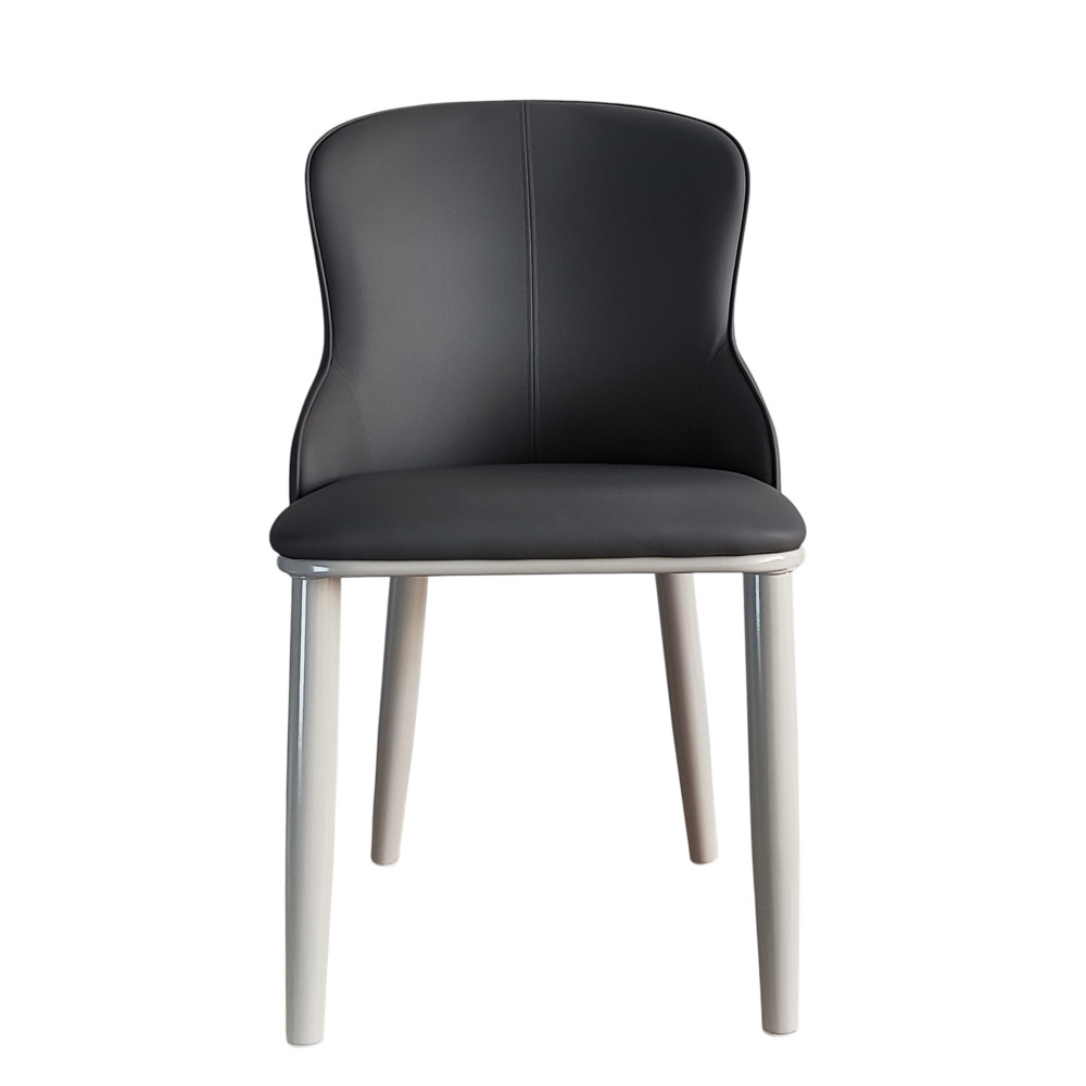 Стул металлический Baizheng 87×47×46 см, искусственная кожа, серый, до 150 кг