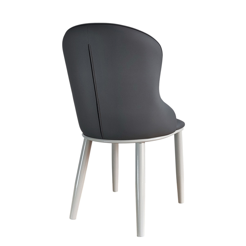 Стул металлический Baizheng 87×47×46 см, искусственная кожа, серый, до 150 кг