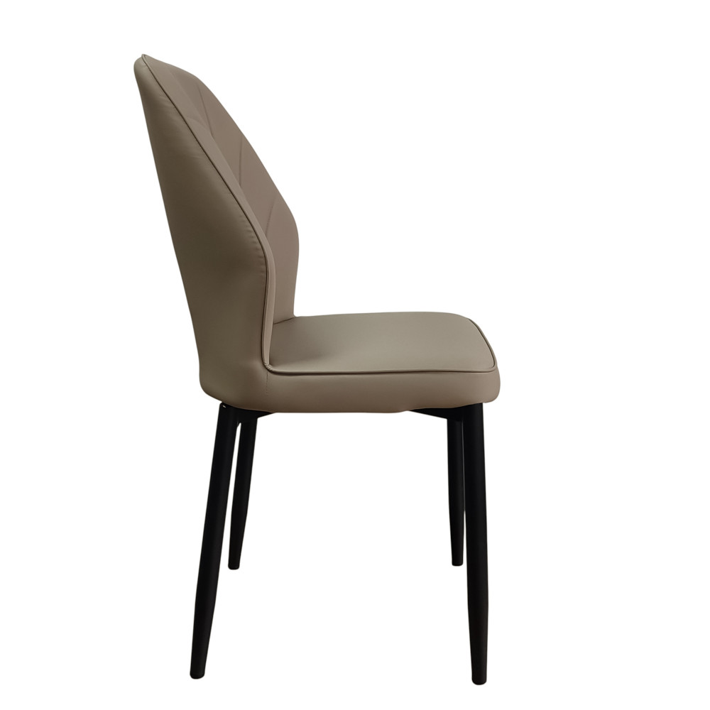 Стул металлический Baizheng BZ-103 87×44×45 см, искусственная кожа, бежевый, до 150 кг