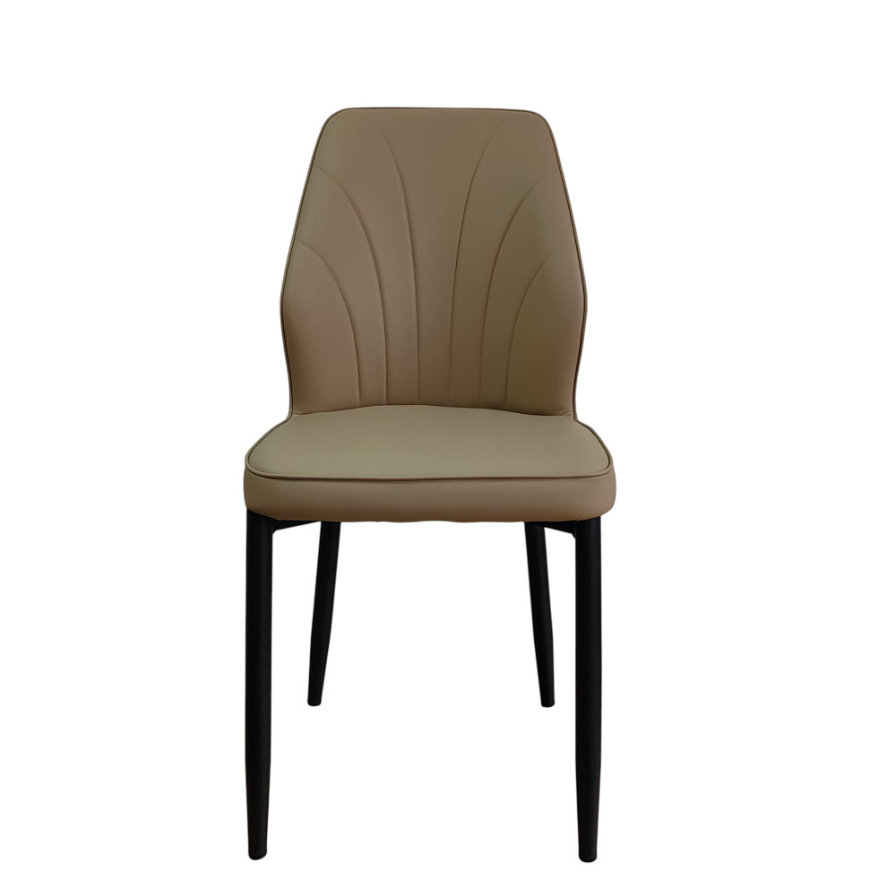 Стул металлический Baizheng BZ-103 87×44×45 см, искусственная кожа, бежевый, до 150 кг